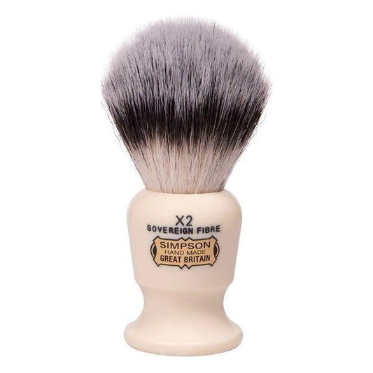 Simpson Commodore X2 Sovereign Grade Synthetic Fibre Shaving Brush Shaving Brush Pasteur Pharmacy
