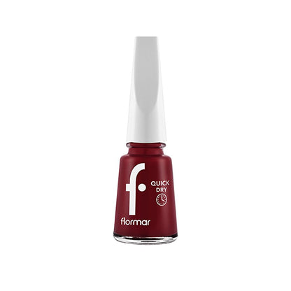 Vernis à ongles séchage rapide Flormar - Hautement pigmenté, longue tenue, temps de séchage de 60 secondes