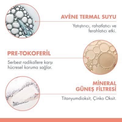 Avene Mineral Sunscreen Tinted SPF 50+ - Gentle Protection for Sensitive Skin, Avène Thermal Water, 1.35 fl oz