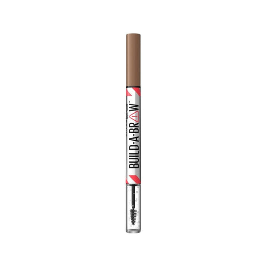 Maybelline New York Build a Brow 2-in-1 Eyebrow Pencil and Gel Soft Brown - Convenient 2-in-1 Eyebrow Makeup Solution
