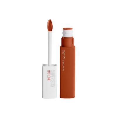 Maybelline Super Stay Matte Ink: Labial líquido de 16 horas - 135 Globetrotter - Color intenso, labial líquido mate a prueba de manchas