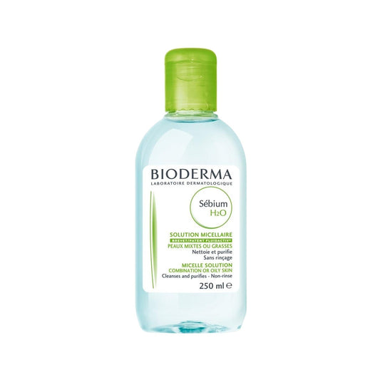 Eau micellaire Bioderma Sébium H2O - Nettoyant doux pour peaux sensibles, 250 ml