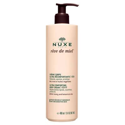 Nuxe Rêve de Miel Crema Corporal Ultra Reconfortante - 48h de hidratación, ingredientes naturales, calma la piel seca