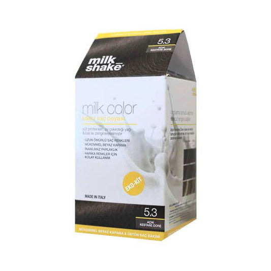 Milk Shake Hair Dye - Light Golden Chestnut, Long-Lasting & Nourishing Hair Color