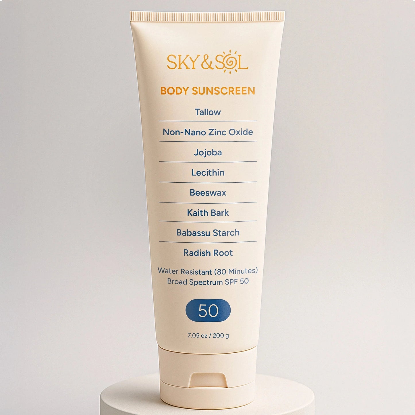 XL Sky and Sol Body Sunscreen SPF 50 (7.05 oz) Sunscreen Sky and Sol