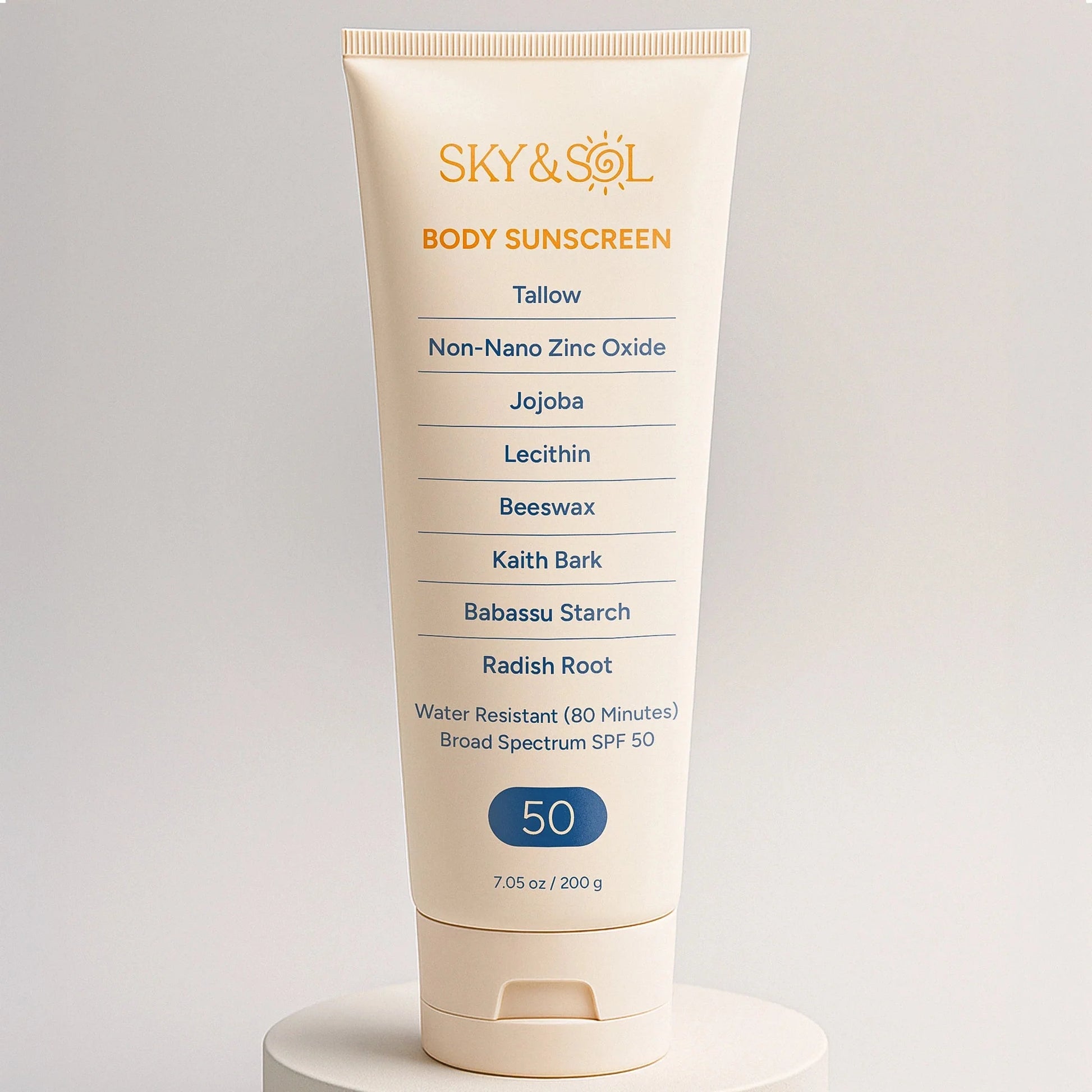 XL Sky and Sol Body Sunscreen SPF 50 (7.05 oz) Sunscreen Sky and Sol
