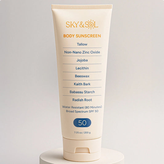 XL Sky and Sol Body Sunscreen SPF 50 (7.05 oz) Sunscreen Sky and Sol