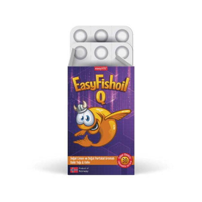 EasyFishoil Q Chewable Omega-3 for Kids - Vision - 30 Count