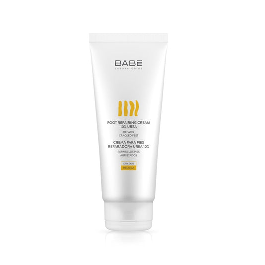 Crème réparatrice pieds Babe : 10 % d'urée pour le traitement des pieds très secs et des talons fendillés - Hydratant intensif, 100 ml