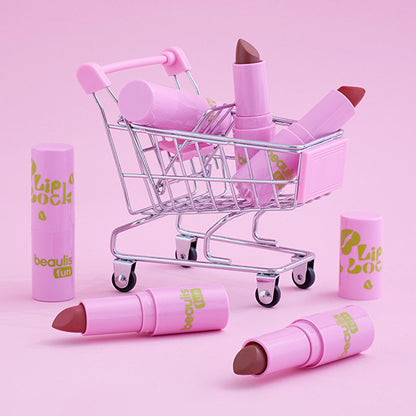 Rouge à lèvres mat Beaulis Lip Lock 643 Candy Cloud - Rouge à lèvres mat longue tenue pour des lèvres éclatantes