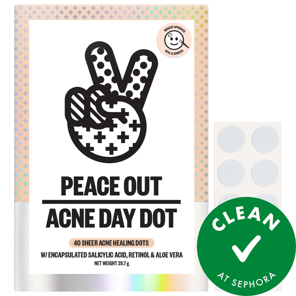 Salicylic Acid Acne Day Dots: Invisible Pimple Patch for Fast Blemish Treatment, Conceals & Heals, Vegan Cruelty-Free Acne Spot Treatment