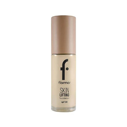 Fond de teint anti-âge Flormar Skin Lifting SPF 30 : couvrance crémeuse naturelle à l'acide hyaluronique et au collagène végétal pour une peau rajeunie