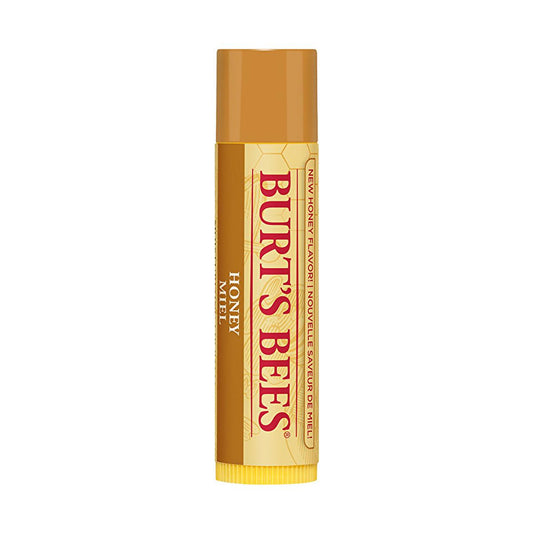 Baume à lèvres naturel au miel Burt's Bees - Formule 100 % naturelle, hydrate et nourrit les lèvres sèches, sans produits chimiques, format voyage - Baume à lèvres au miel Burt's Bees
