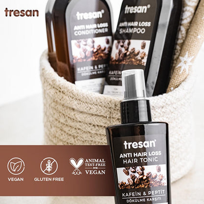 Tonic capillaire antichute à la caféine et aux peptides Tresan pour des cheveux nourris et plus épais - 125 ml