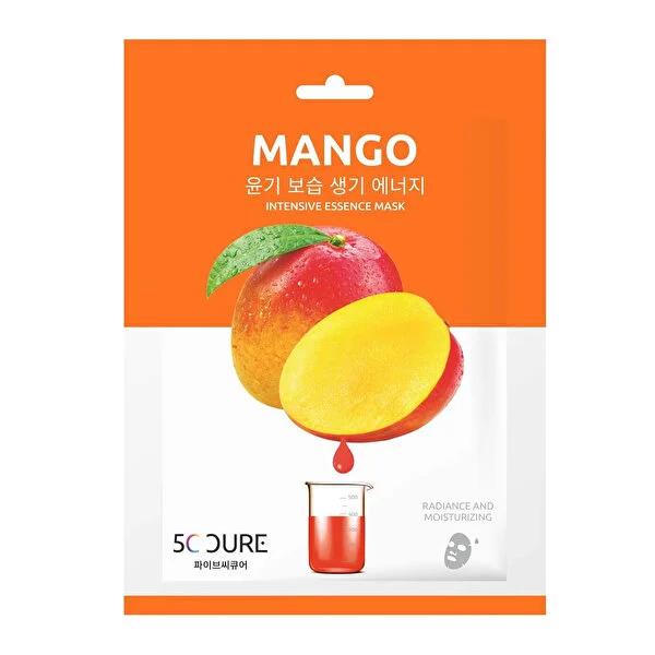 5C Cure: Strawberry Radiance Facial Sheet Mask - Hydrating, Brightening, Vitamin Enriched Korean Beauty, Restore Elasticity