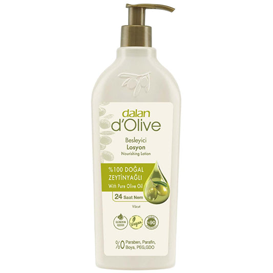 Loción corporal de aceite de oliva Dalan D'Olive 400ml - Hidratante y nutritiva para piel seca