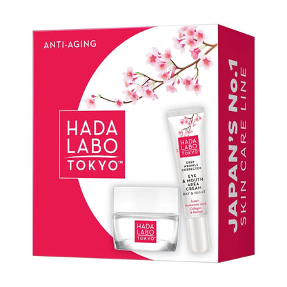 Ensemble de soins anti-âge Hada Labo pour la fermeté et l'hydratation, 2 pièces