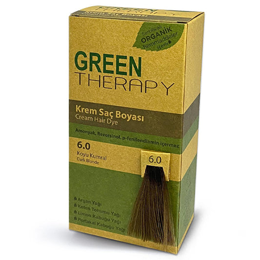 Coloration capillaire à l'huile d'argan sans ammoniaque Green Therapy - Couleur naturelle aux bienfaits nourrissants