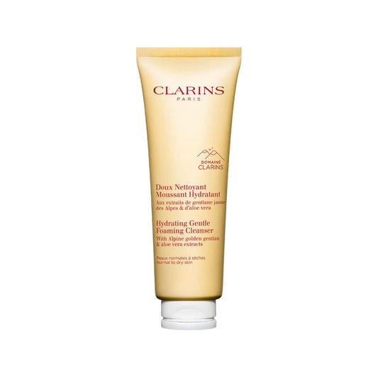 Clarins Gentle Foaming Cleanser: Limpiador facial hidratante para pieles sensibles y secas | Elimina impurezas y mantiene la hidratación