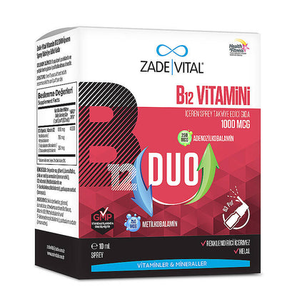 Spray Zade Vital Vitamine B12 Duo 1000 mcg 10 ml