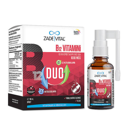 Spray Zade Vital Vitamine B12 Duo 1000 mcg 10 ml