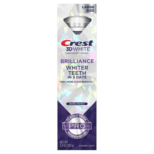 Dentifrice blanchissant pour l'émail Crest 3D White Brilliance Pro 110 g