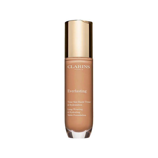 Clarins Everlasting 112.5W: Moisturizing Matte Liquid Foundation - Long Lasting Coverage, Shine Control, and Hydration (30 ml)
