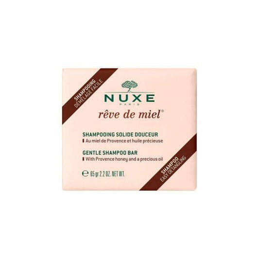 Shampoing Solide Nuxe Rêve de Miel - Soin capillaire doux sans sulfate pour cuirs chevelus sensibles - Ingrédients d'origine naturelle