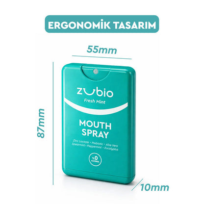 Spray bucal de menta fresca con prebióticos Zubio 20 ml