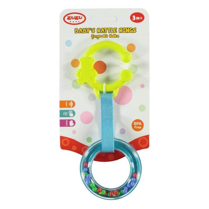 Anneau hochet Zuzu, jouet sensoriel coloré pour bébé, 1 unité