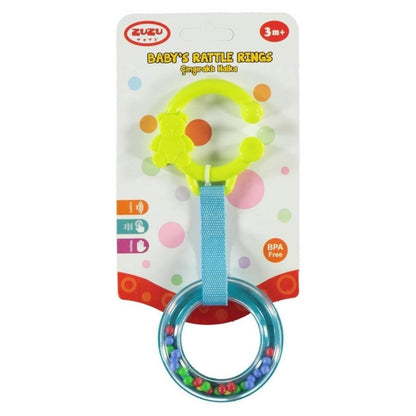 Anneau hochet Zuzu, jouet sensoriel coloré pour bébé, 1 unité