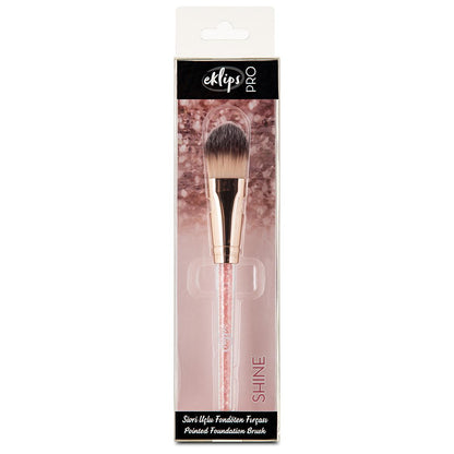 Eklips Pro Shine: Brocha cónica para base de maquillaje para un acabado impecable - Aplicación precisa, difuminado y cobertura total