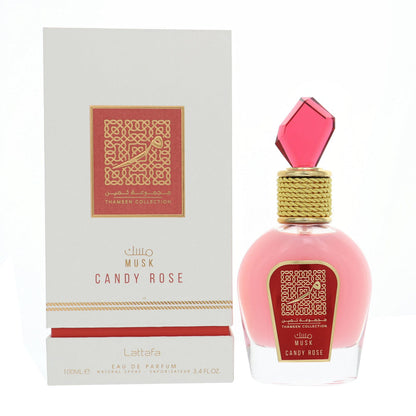Colección Musk Candy Rose Thameen de Lattafa